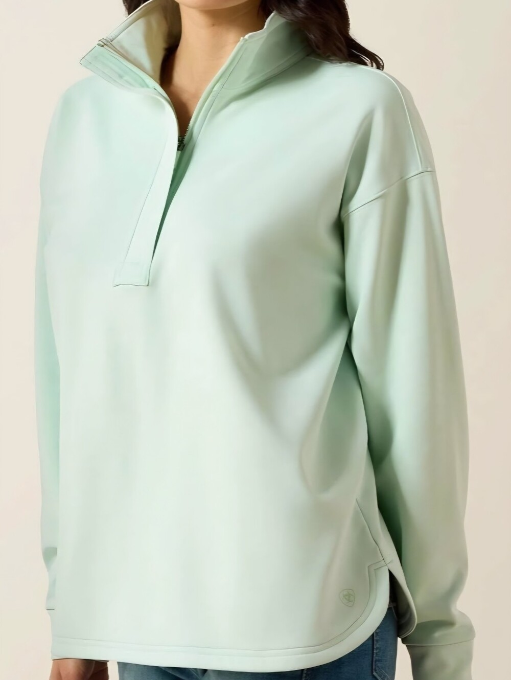 Ariat Woman's Breeze Logo 1/2 Zip Sweatshirt Sz Med Item 10071259 NEW